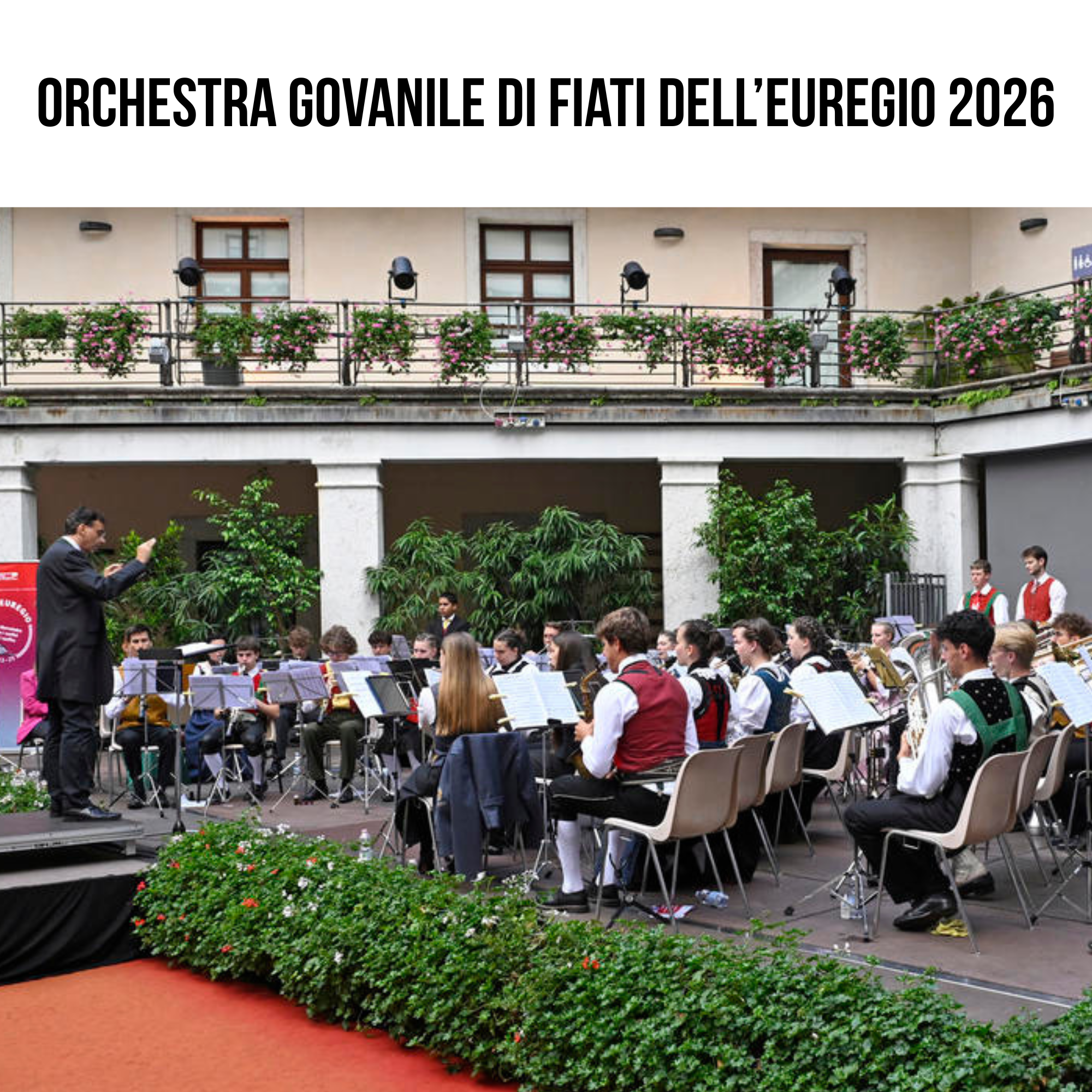 Orchestra giovanile di fiati dell'Euregio 2026: aperte le iscrizioni