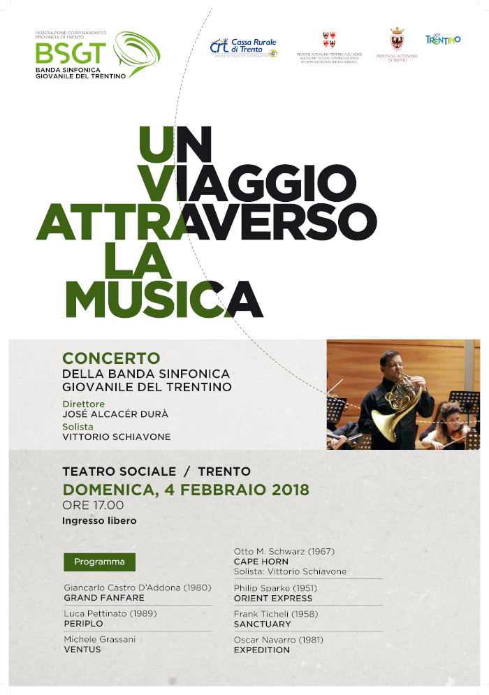 Concerto della BSGT (Banda Sinfonica Giovanile del Trentino ) diretta dal maestro Josè Alcacer Durà