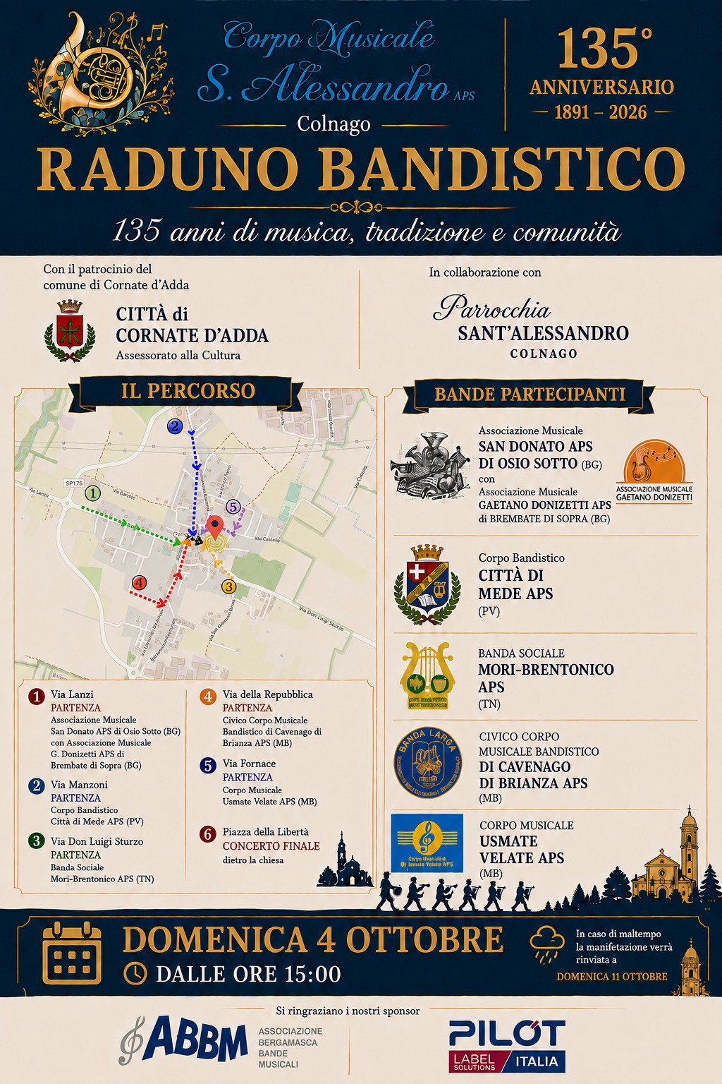 raduno bandistico del Corpo Musicale S. Alessandro di Colnago (MB)
