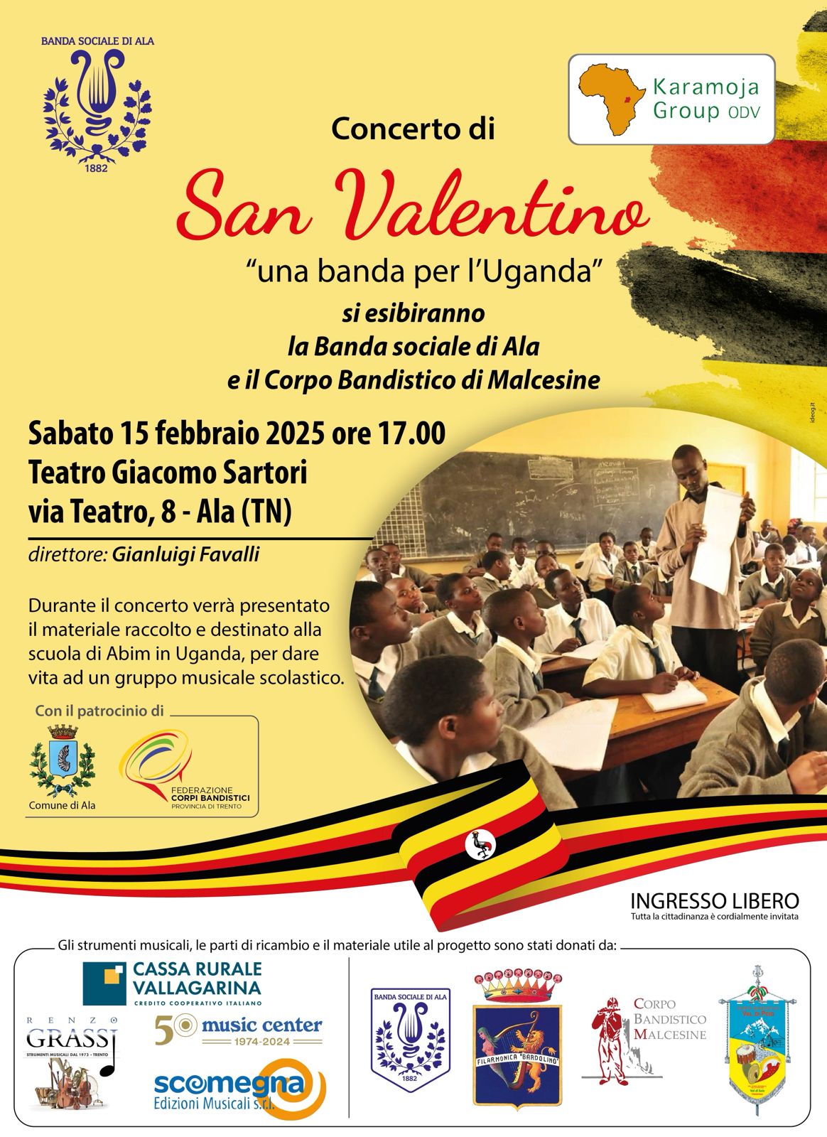 Concerto di San Valentino - “una banda per l’Uganda”