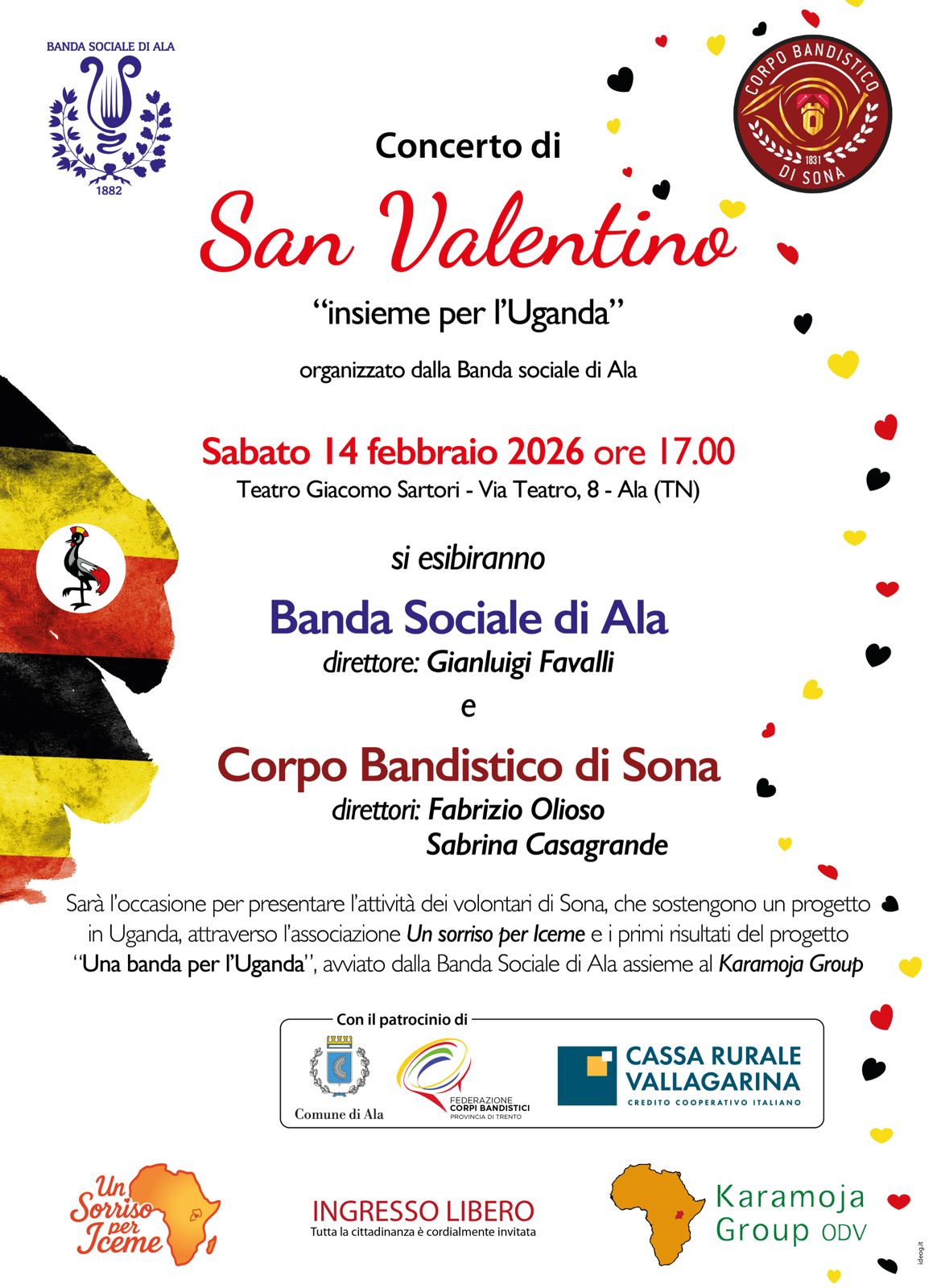 Concerto di S. Valentino - “Insieme per l’Uganda”