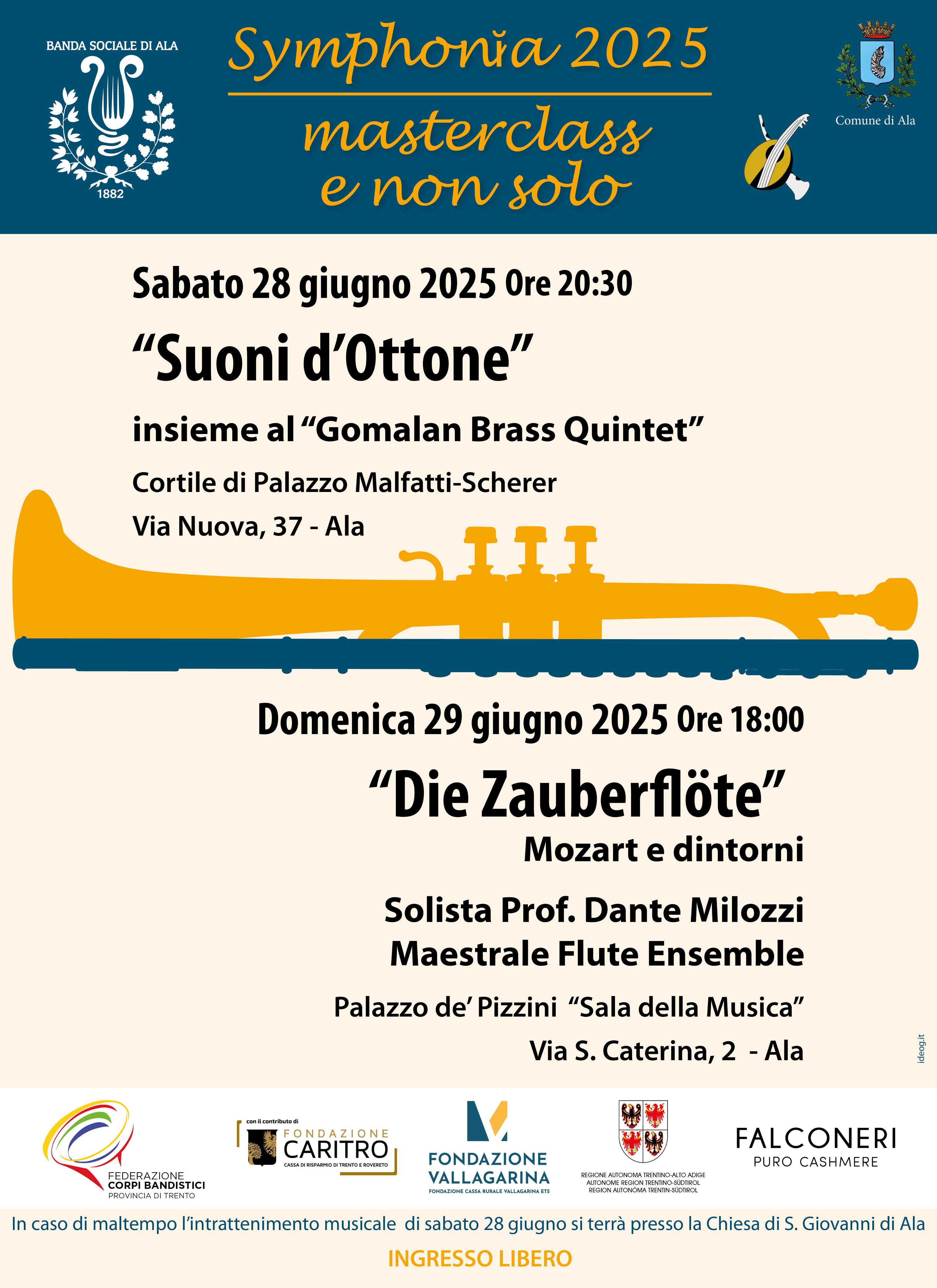 “Die Zauberöte” - Mozart e dintorni, Solista Prof. Dante Milozzi e Maestrale Flute Ensemble