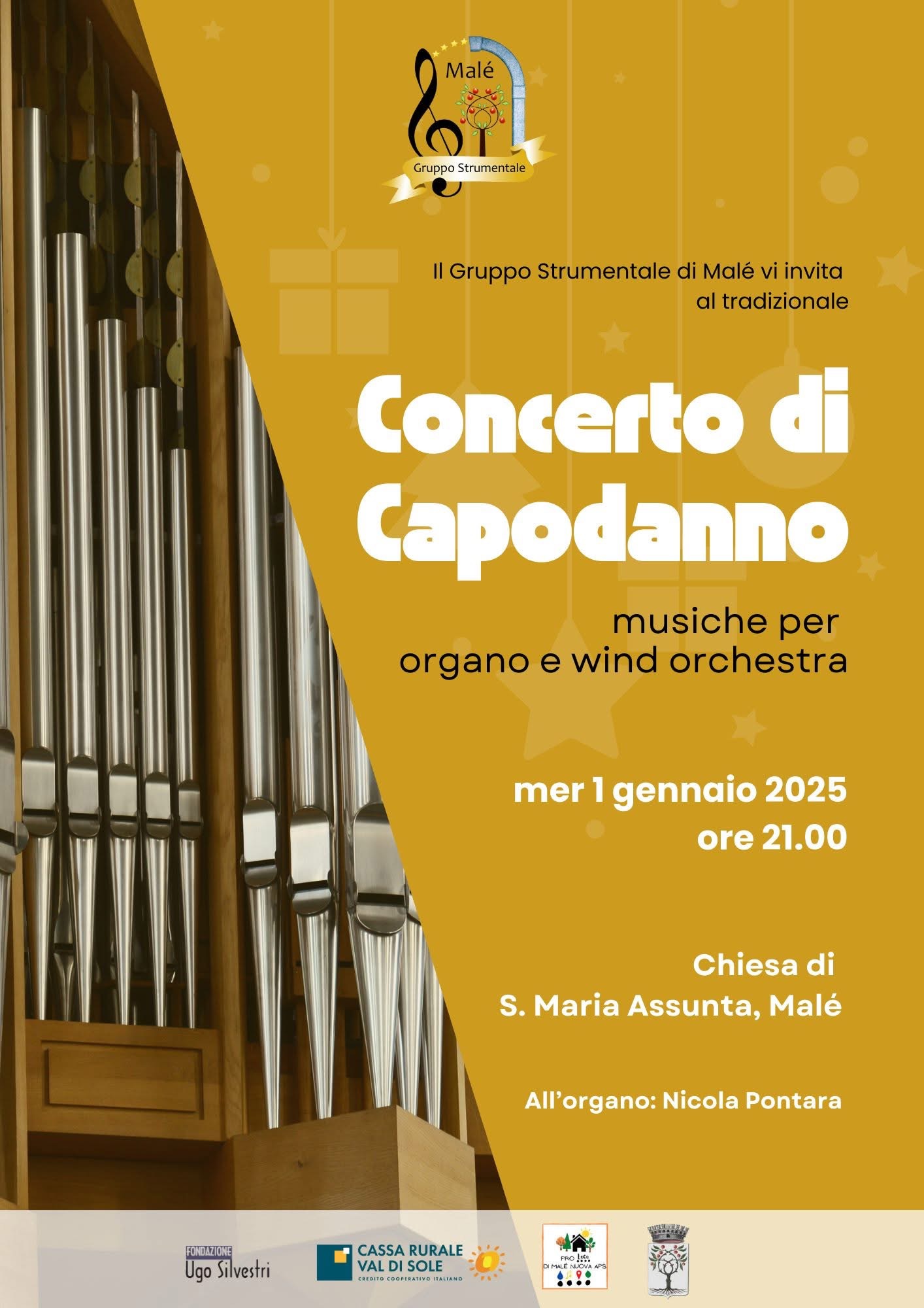 Concerto di Capodanno: musiche per organo e wind orchestra