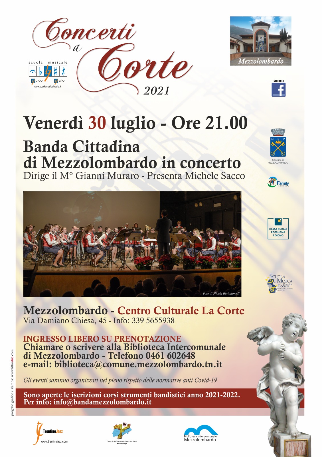 Concerti a Corte 2021 - Banda Cittadina di Mezzolombardo in concerto