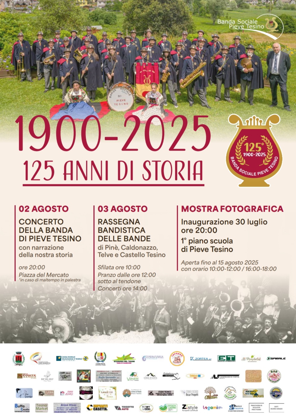 125° BANDA DI PIEVE TESINO CON RASSEGNA BANDISTICA