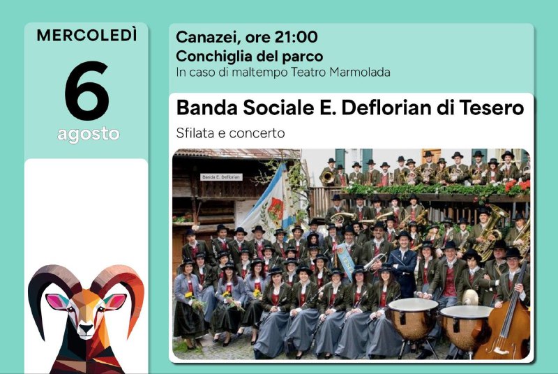 SFILATA E CONCERTO A CANAZEI