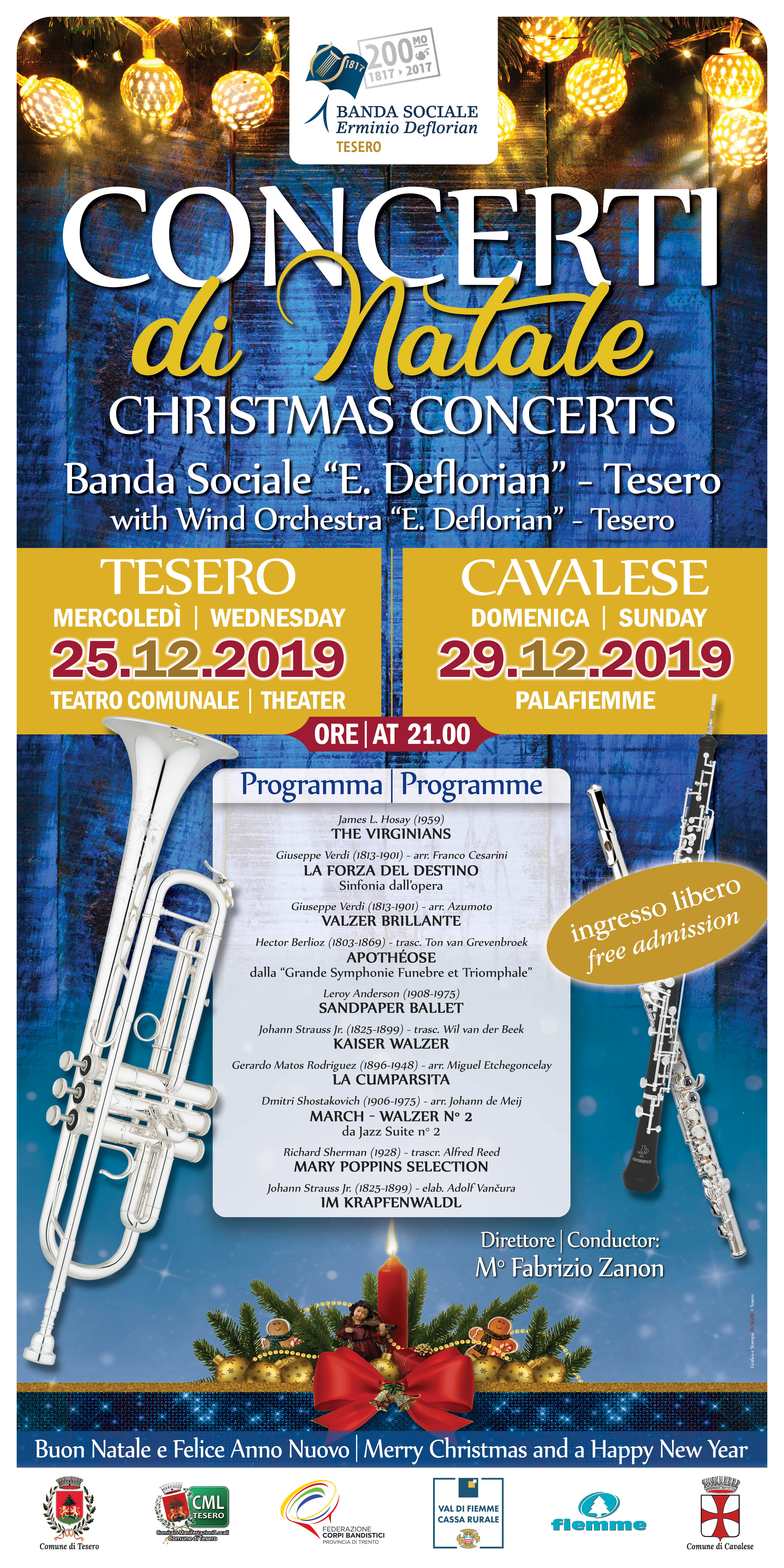 CONCERTO DI NATALE A TESERO