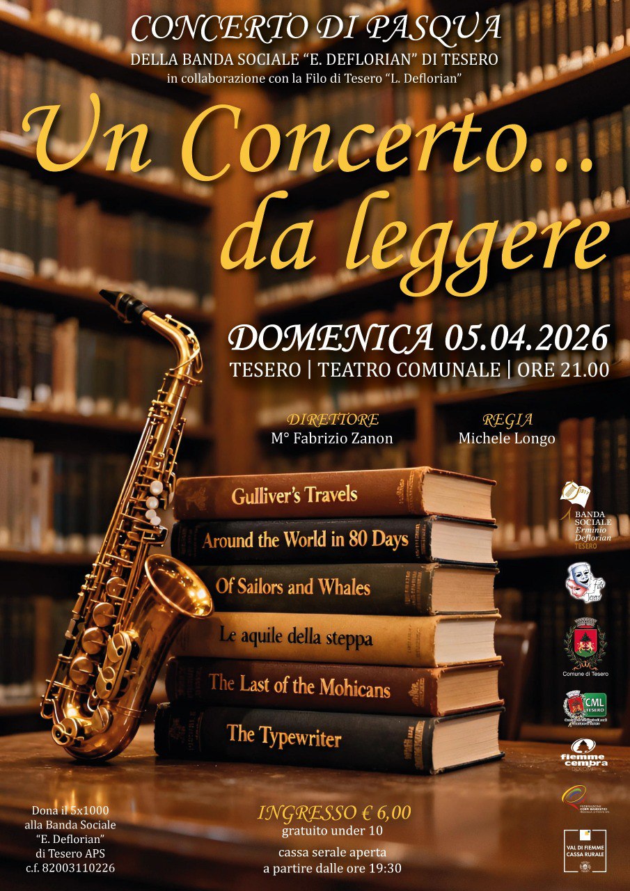 CONCERTO DI PASQUA 2026 - “UN CONCERTO...DA LEGGERE”