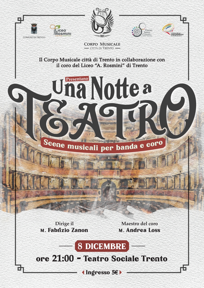 UNA NOTTE A TEATRO - scene musicali per banda e coro