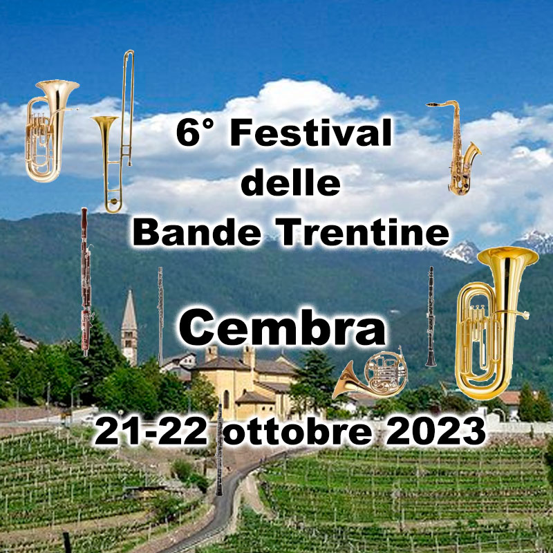 6 festival bande Trentine - Cembra 21-22 ottobre 2023